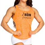 Neon Orange Burnout Racerback Tank Yoga Gym Fitness