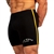 Black-Gold Supplex Bodybuilding Gym Bike Running Workout Shorts
