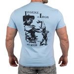 Mike Mentzer Bodybuilding T-Shirt - Light Blue