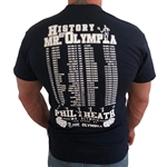 2017 History of Mr. Olympia Phil Heath Bodybuilding T-Shirt