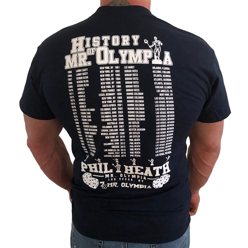 2017 History of Mr. Olympia Phil Heath Bodybuilding T-Shirt