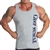 Mens 2x1 Cotton Ribbed Gym Tank