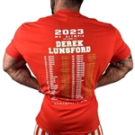 Derek Lunsford 2023 History of Mr. Olympia  Bodybuilding T-Shirt