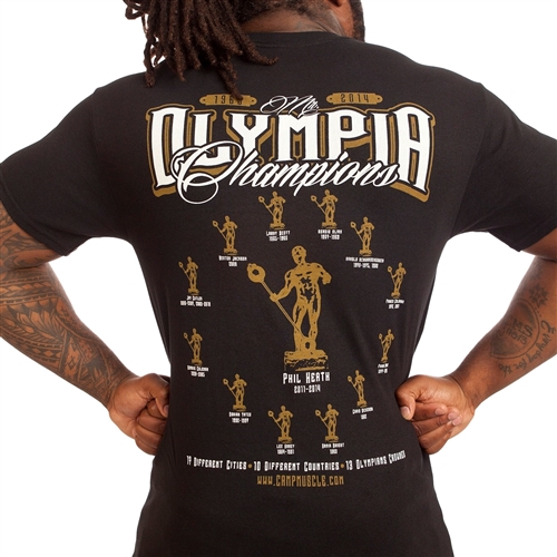 50th Anniversary Mr Olympia T-Shirt - Black