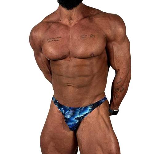 Pro Style Print Bodybuilding Competition Posing Trunks Posers