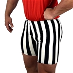 Black White Stripe Vintage Spandex Shorts Bodybuilding Gym Training