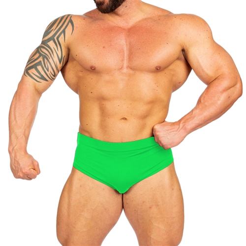 Classic Style Swim Briefs - Kelly Green