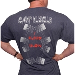I Bleed Iron Bodybuilding Muscle Gym T-Shirt