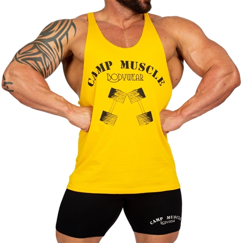 Men’s Bodybuilding Stringer Tank – Cotton Gym Muscle Tank