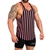 Mens Double Brushed Poly Tank - Neon Stripe