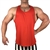 Red Poly Rayon Hybrid Stringer Tank Bodybuilding Muscle