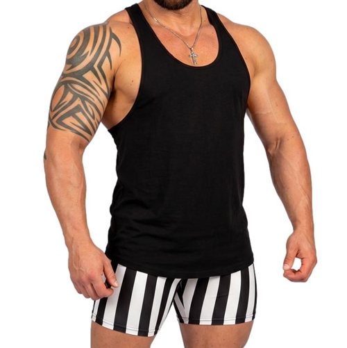 Mens Poly Rayon Racerback Tank