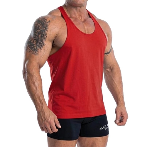 Men’s Bodybuilding Stringer Tank – Cotton Gym Muscle Tank