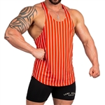Retro Stripe Tank - Red