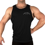 Black Full Cut StandardTank Bodybuilding Muscle 100% Cotton