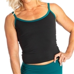 Teal Green Compression Yoga Gym Fitness Sports Bra Tank Top