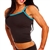 Turquoise Blue Compression Yoga Gym Fitness Sports Bra Tank Top