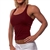 Womens Extreme Cotton Lycra Razor Tank Top - Burgundy
